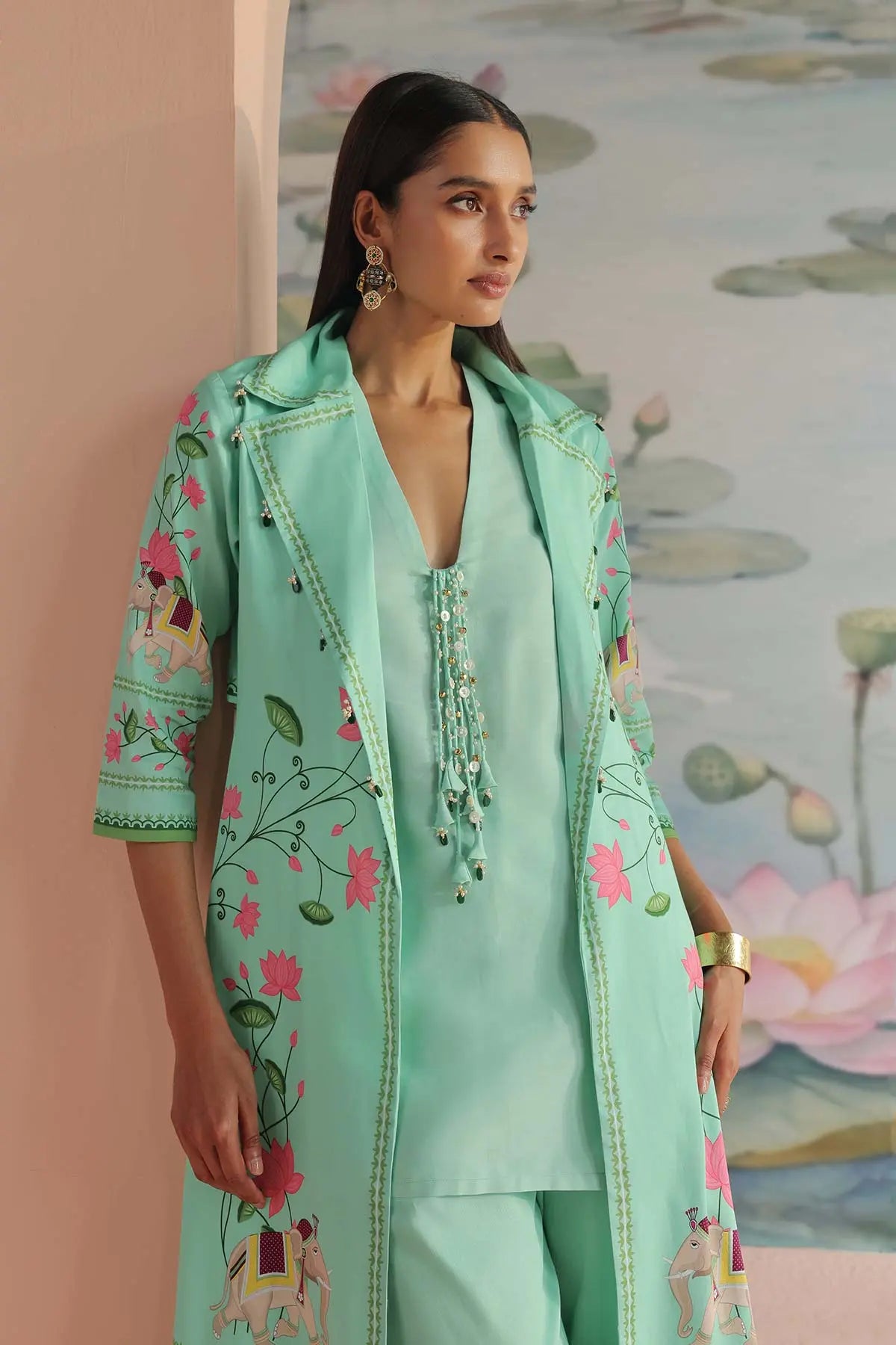 ADHYA EMBROIDERED JACKET SET 369