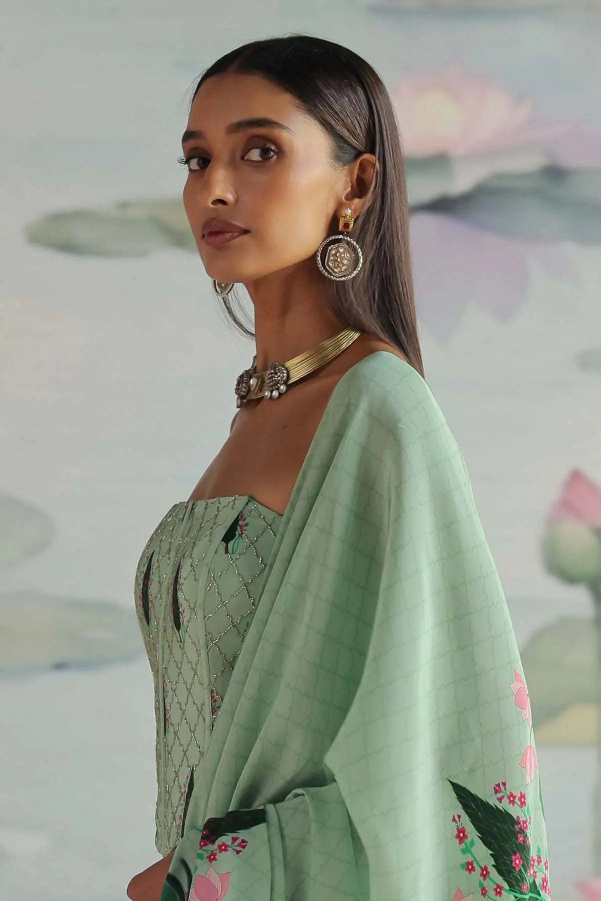 SNEH EMBROIDERED CORSET BLOUSE 369
