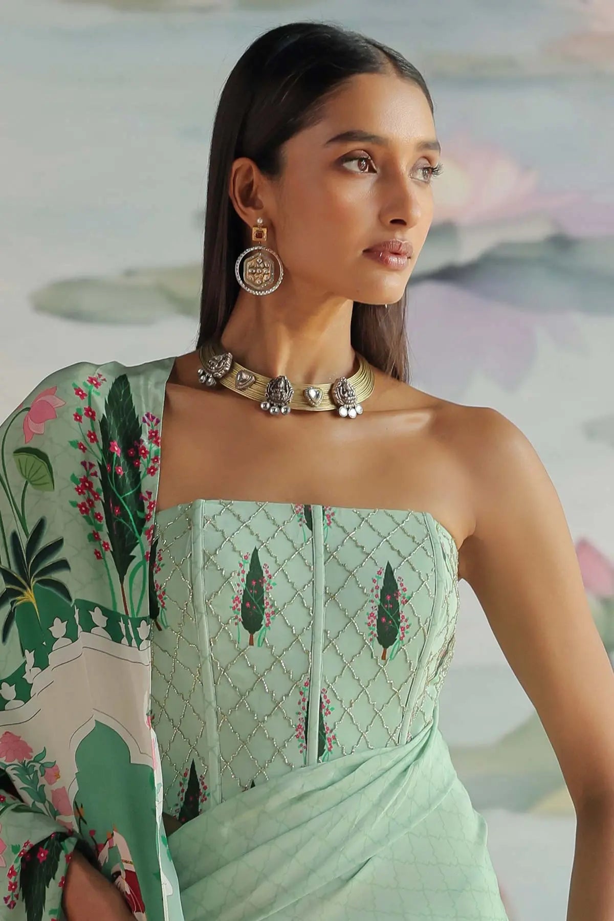 SNEH EMBROIDERED CORSET BLOUSE 369