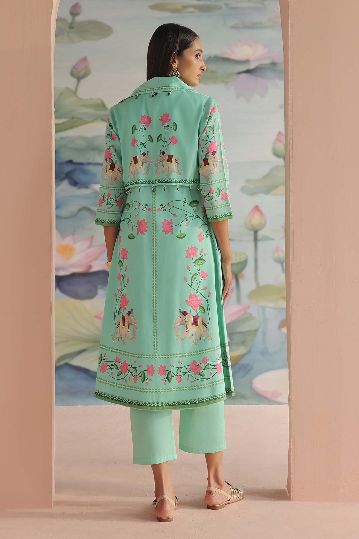ADHYA EMBROIDERED JACKET SET