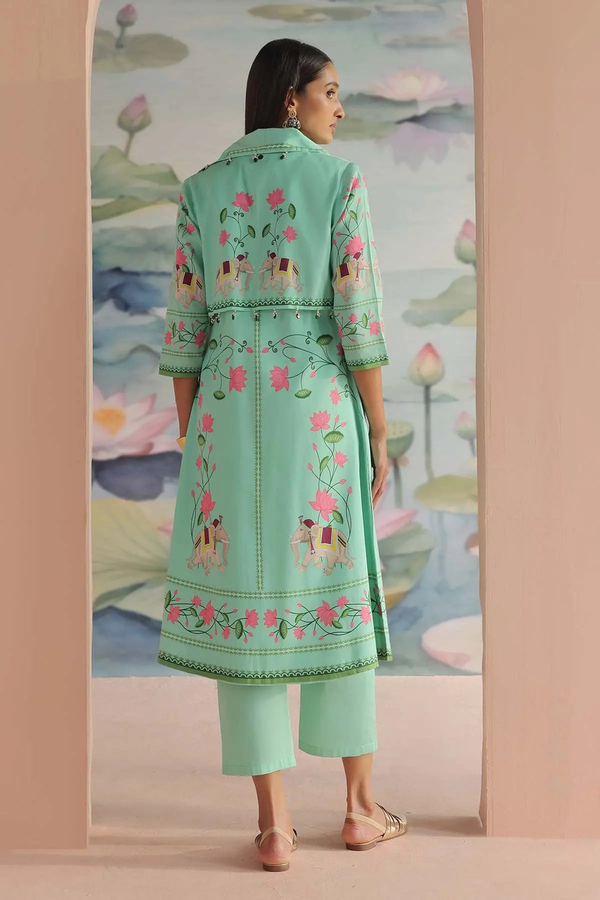 ADHYA EMBROIDERED JACKET SET 369