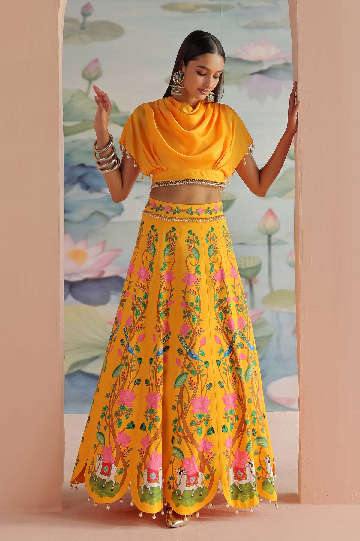 GARIMA EMBROIDERED SKIRT SET