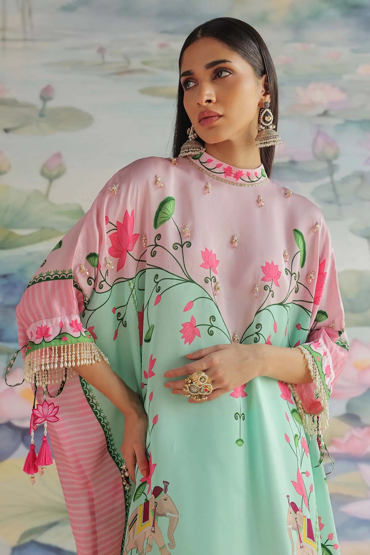 MEHER EMBROIDERED KAFTAN SET 369