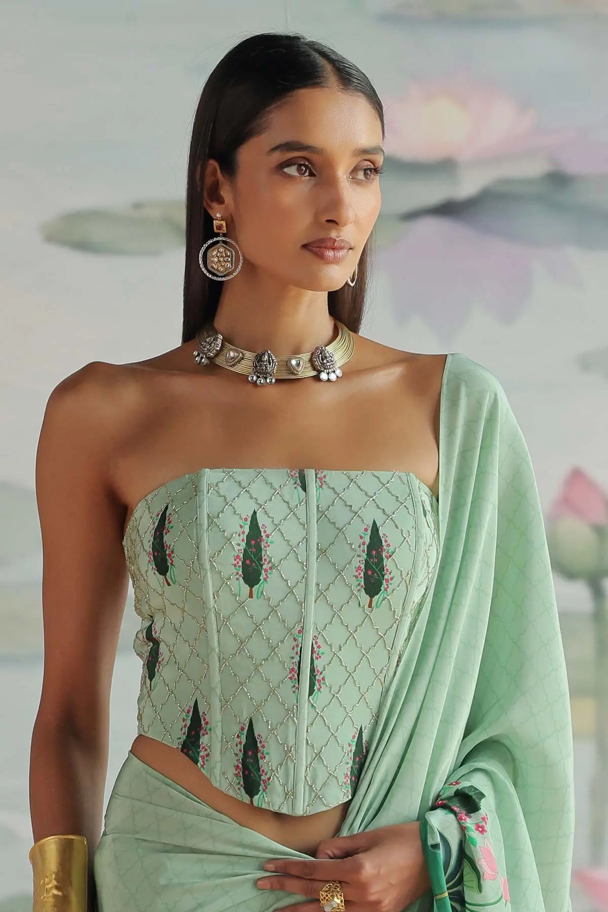 SNEH EMBROIDERED CORSET BLOUSE 369