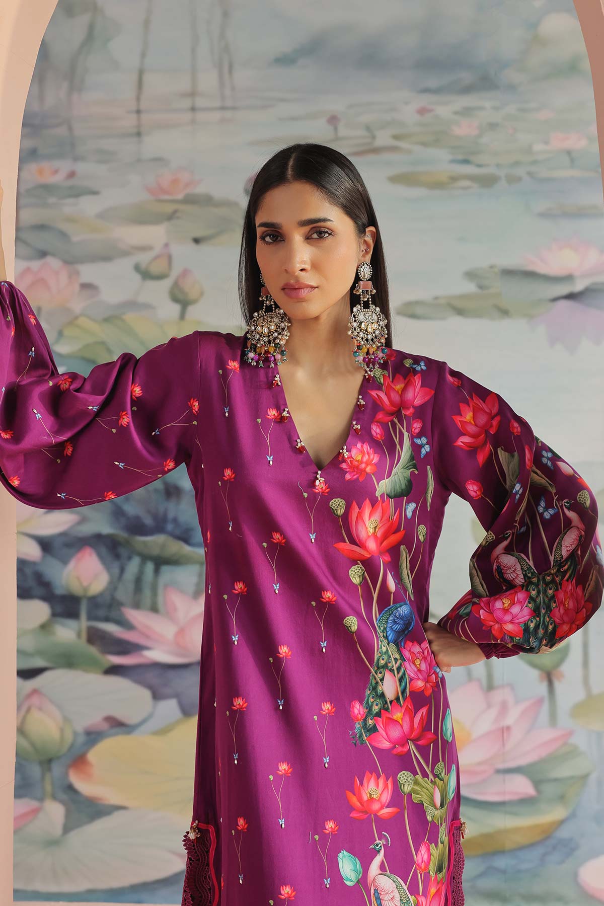 AARVI EMBROIDERED KAFTAN