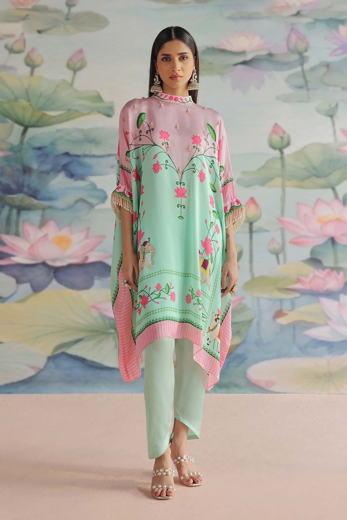 MEHER EMBROIDERED KAFTAN SET